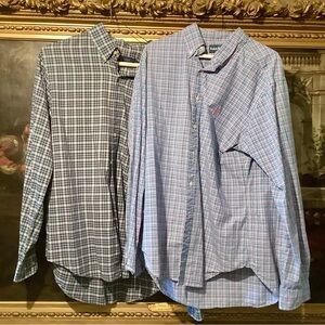 Pair of Polo Ralph Lauren Patterned Button Down Mens’s Shirts Sz Large